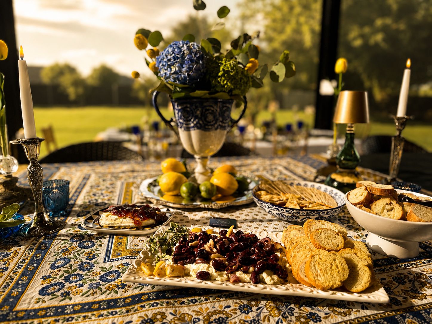 A grazing table laid outdoors &mdash; East Texas